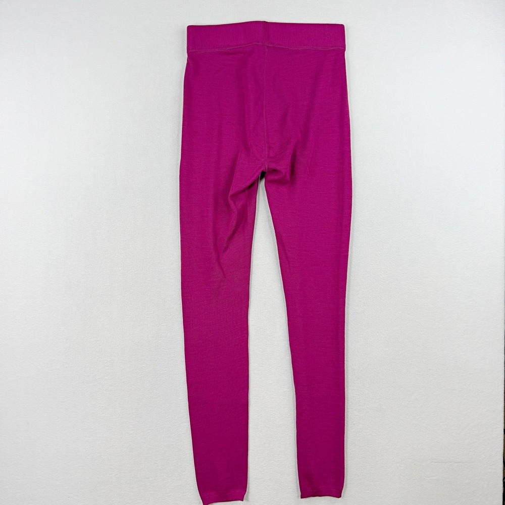 Smartwool Knit Thermal‎ Baselayer Pant Size M Womens Wool Blend Fuschia Pink NEW - Picture 2 of 13